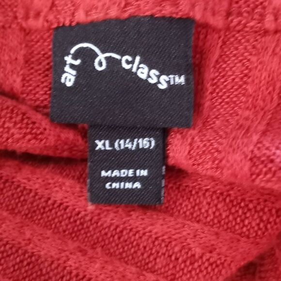 ART CLASS BURNT ORANGE GIRLS COZY HENLEY DRESS SZ.XL EUC - Picture 7 of 8